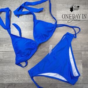 Charmo Triangle Tie Side Bikini Swimsuit Size M